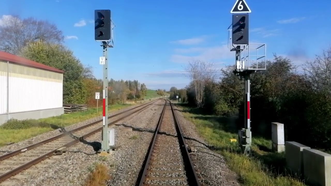 Führerstandsmitfahrt von Ulm Hbf nach Aalen Hbf