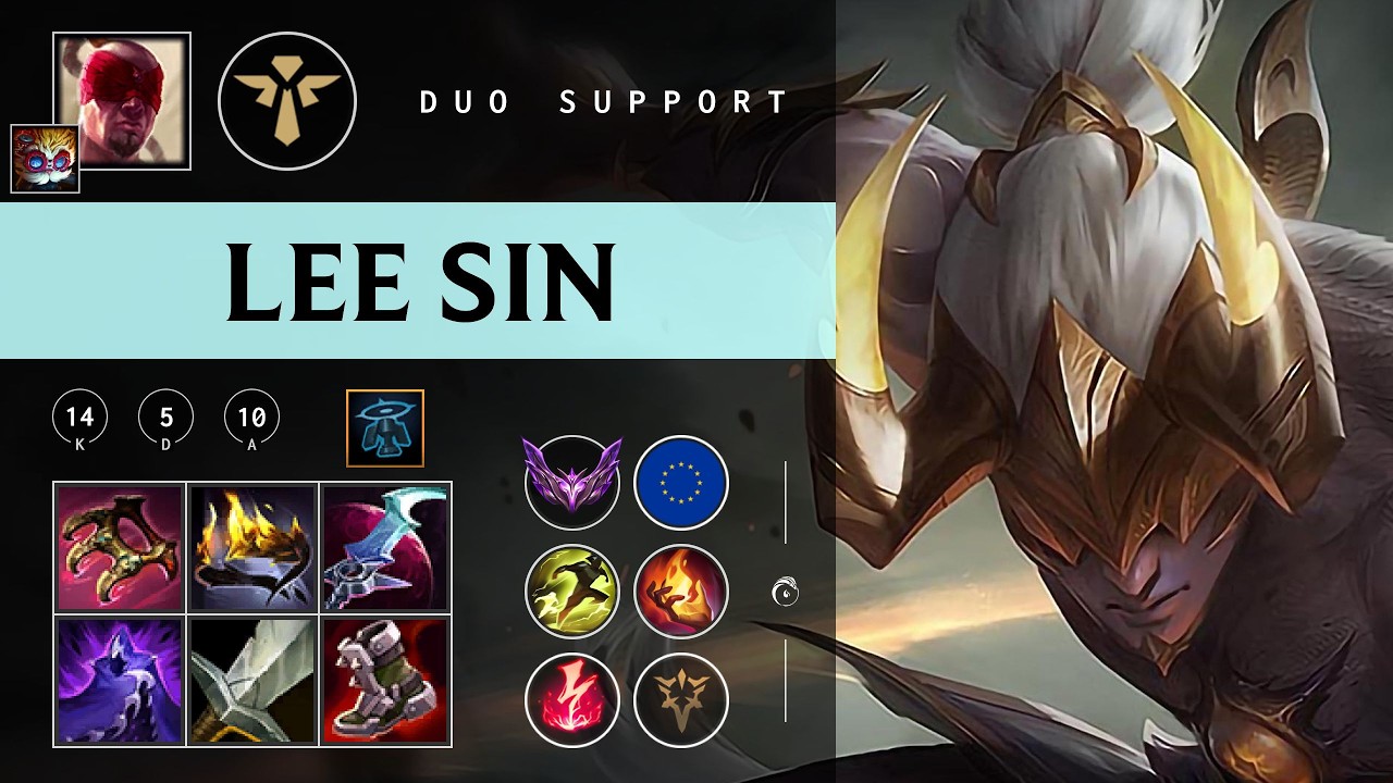 Lee Sin Support vs Urgot - EUW Master Patch 26.07