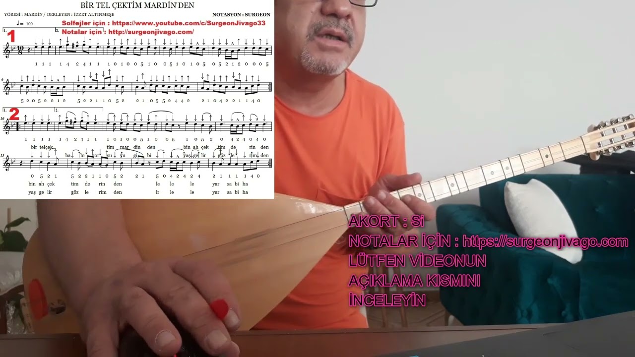 SOLFEJ BİR TEL ÇEKTİM MARDİN'DEN KISA SAP BAĞLAMA EKLEYEN SURGEON