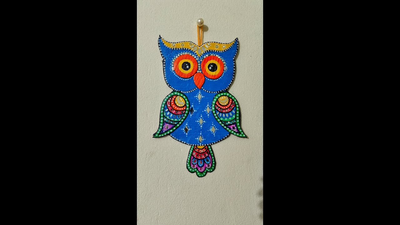 Handmade DIY Owl Wall Hanging  Easy Home Decor Craft Idea