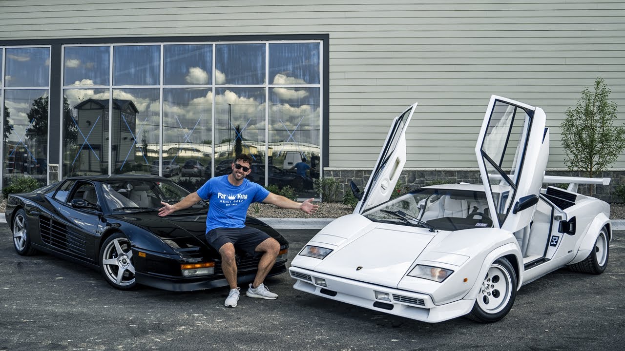 Testarossa VS Countach | Comparing Two of My Iconic 80s Supercars