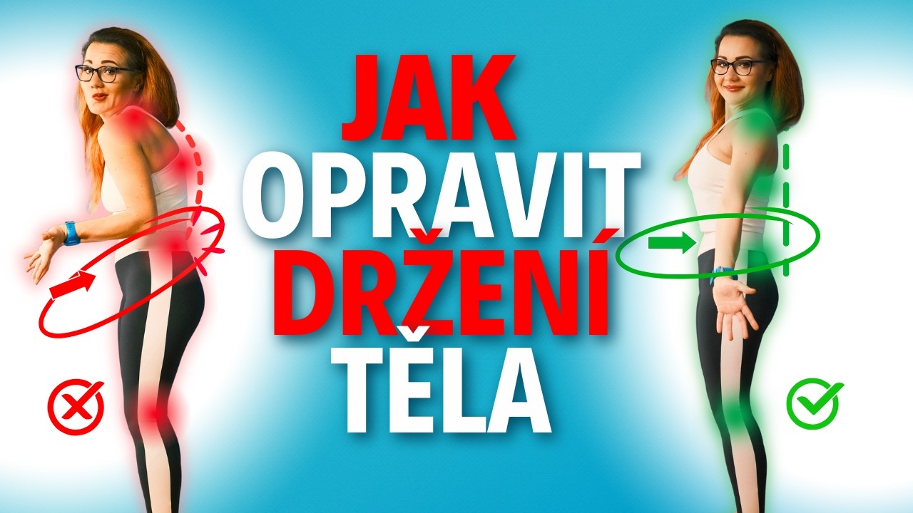 Jak na správné DRŽENÍ TĚLA - KOMPLETNÍ NÁVOD #cvičení #postura #záda #trenink