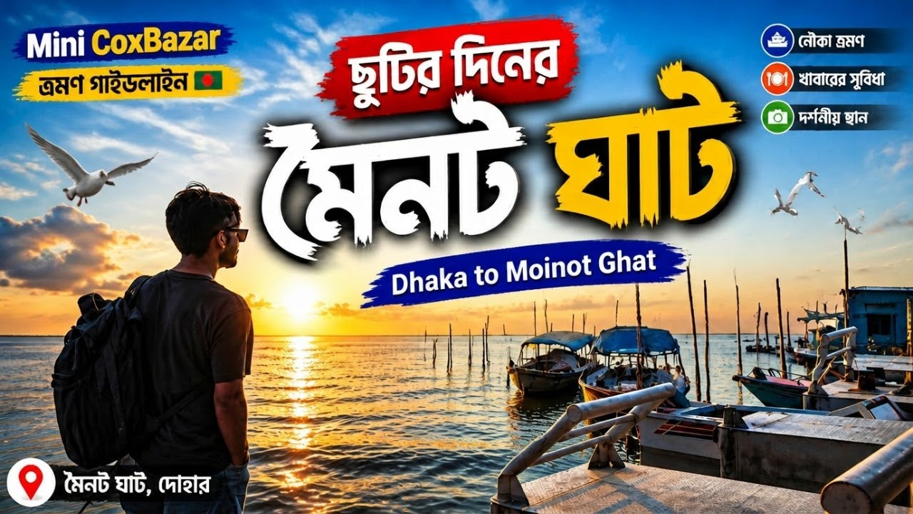 ছুটির দিনের মৈনট ঘাট | Mini CoxBazar | ভ্রমন গাইডলাইন-২০২৫ 🇧🇩 | Dhaka to Moinot Ghat