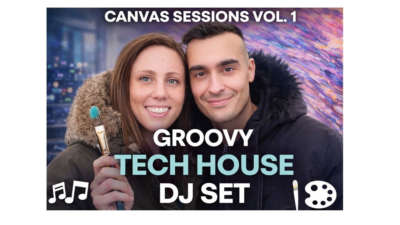 Canvas Sessions | Groovy Tech House/Melodic DJ Set + Live Art (ft. Dana Gillott Art)