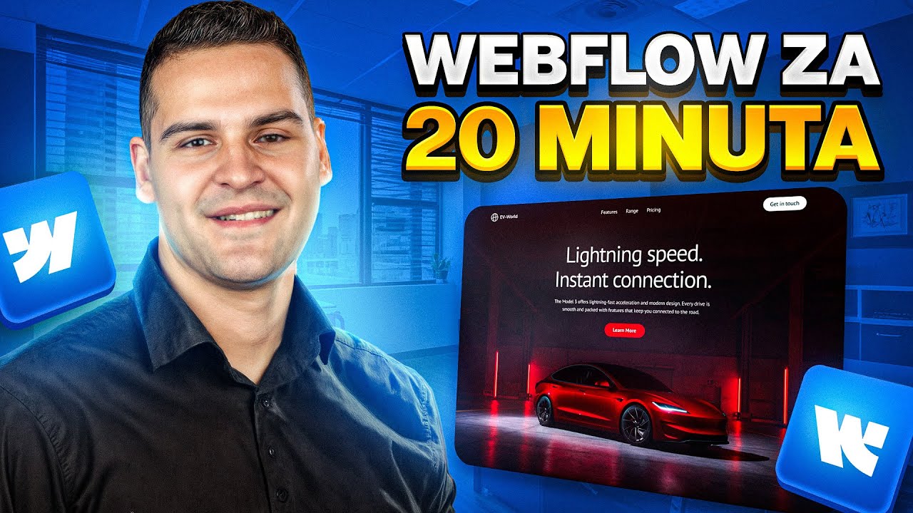 Nauči Webflow za 20 minuta - Webflow mini kurs 2025