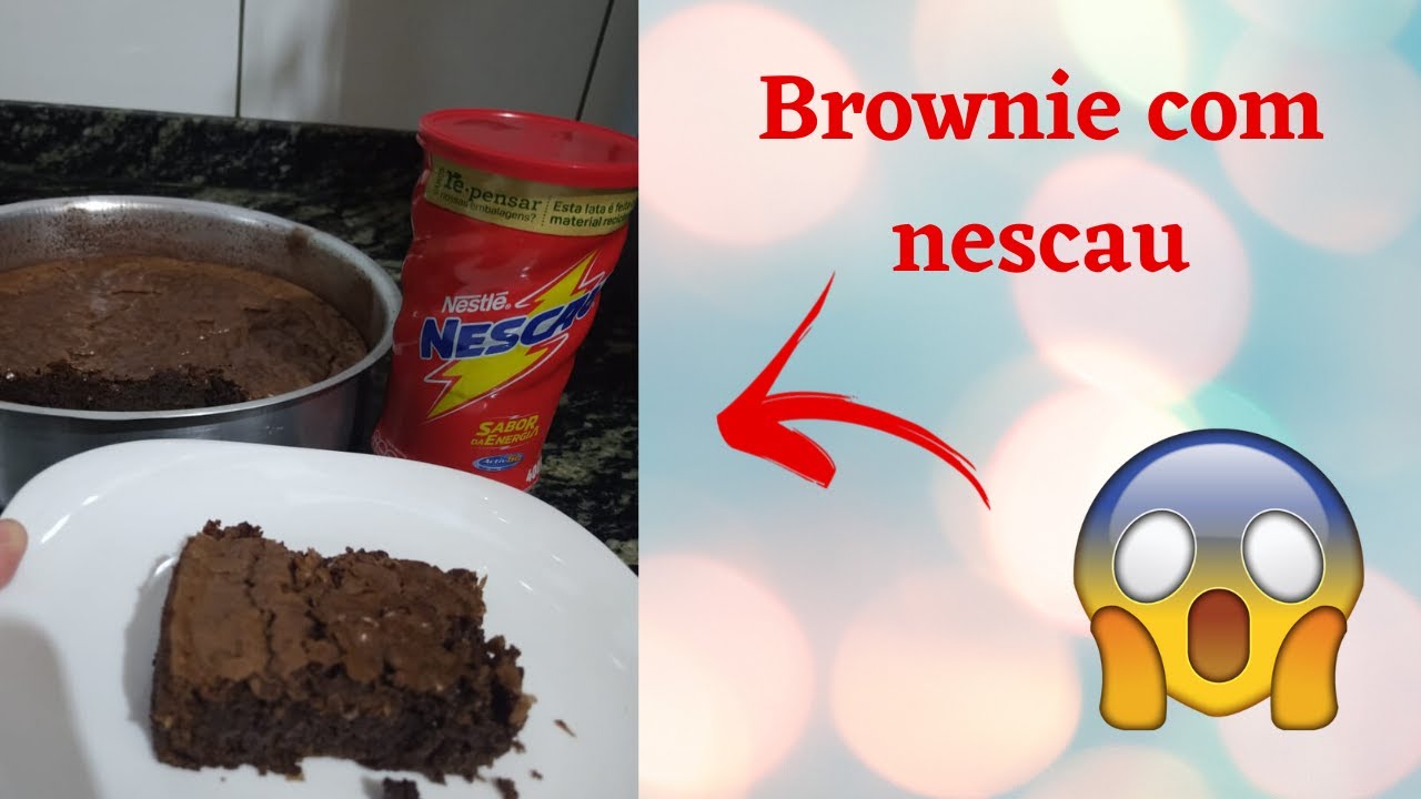 COMO FAZER BROWNIE COM NESCAU - INCRÍVEL O RESULTADO 😋 | MINHA METADE DOCE