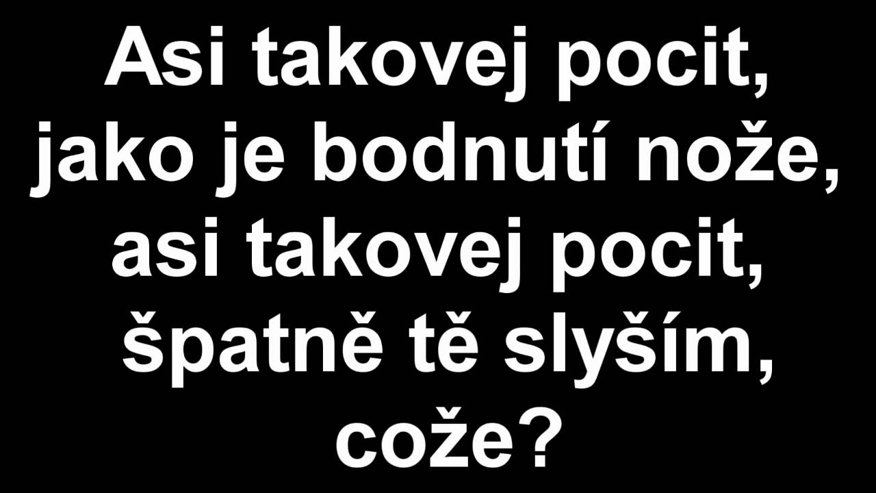 Divokej bill - Pocit (TEXT)