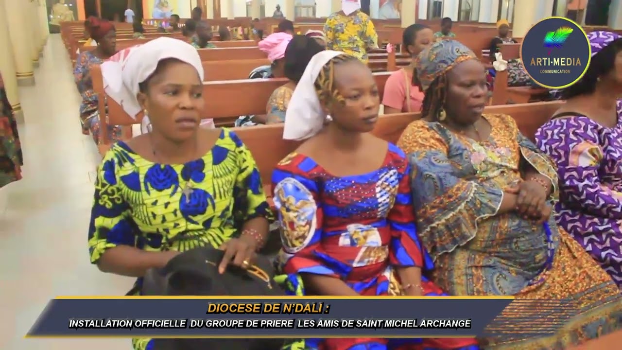 DIOCESE DE N'DALI:  INSTALLATION OFFICIELLE DU GROUPE DE PRIERE LES AMIS DE SAINT MICHEL ARCHANGE