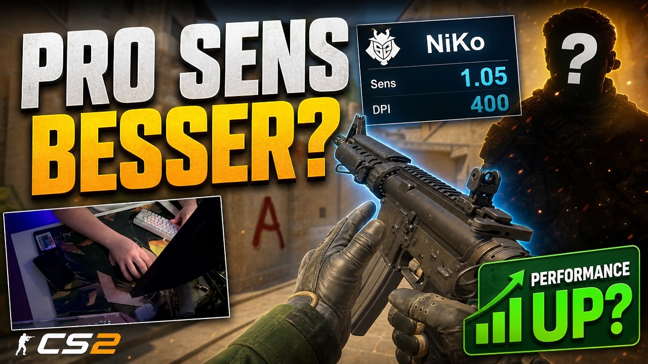 🔥 Ich teste die CS2 Sens von Pro-Spielern – Werde ich besser?!