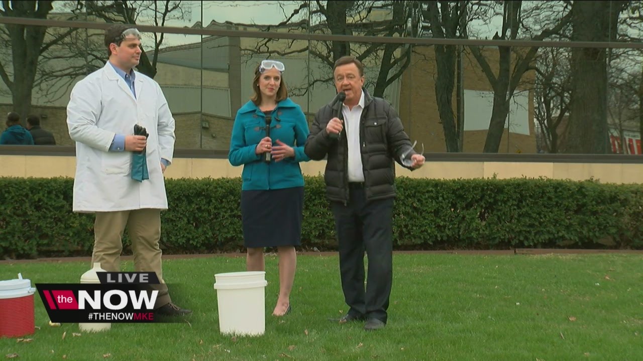 Storm Team 4 makes a 'cloud' outside the studio