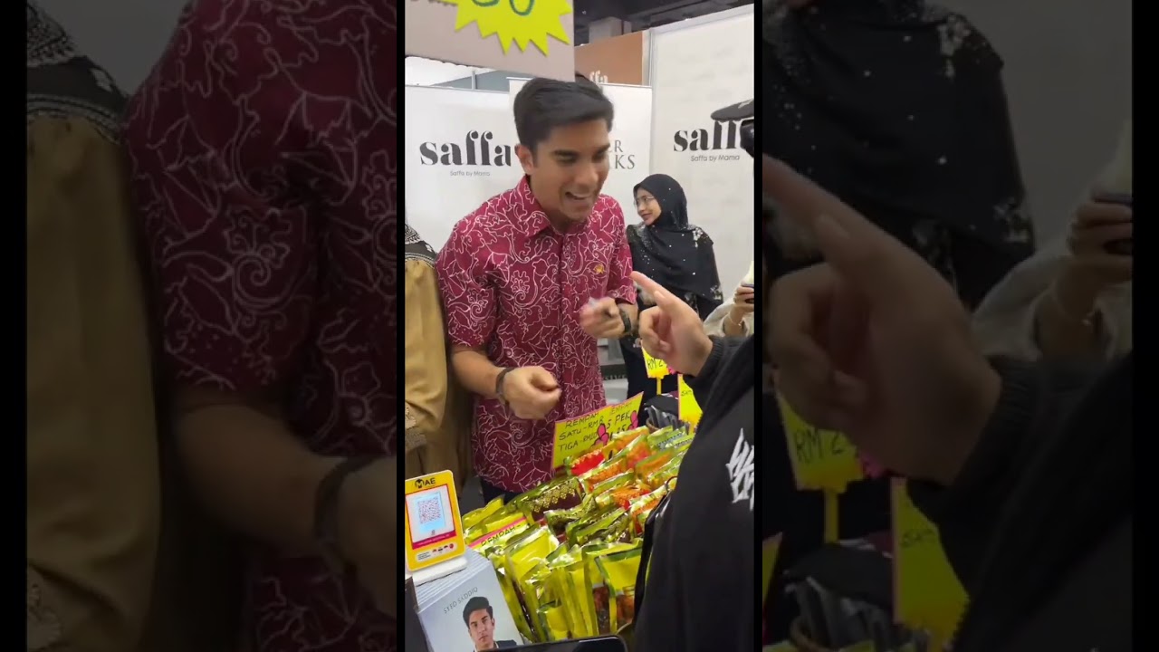 Syed Saddiq & Bella Astillah di Absolut Bazaar, MITEC KL 