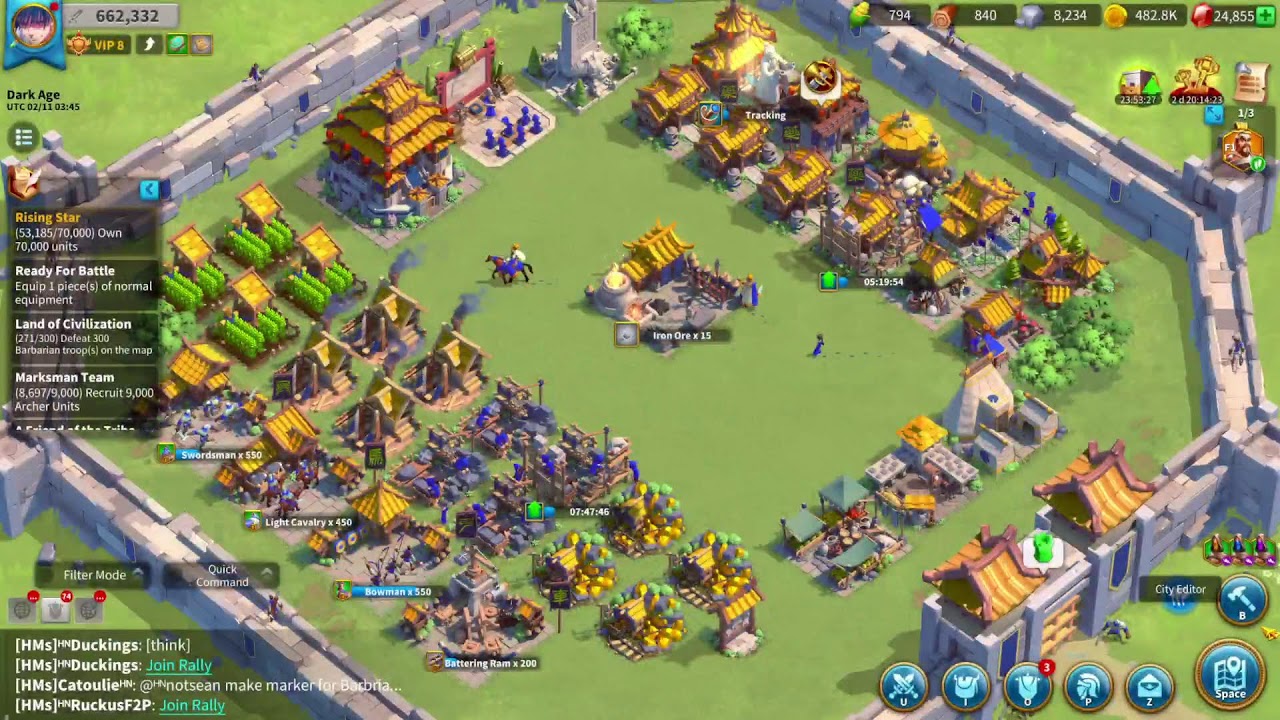 Day 4 of huns restart project and a little bit of whaleing (Rise of kingdoms)