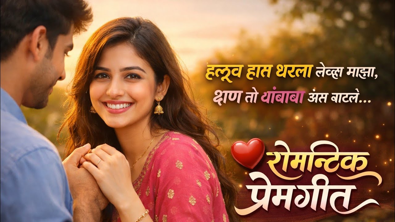 हळुचं हात धरला जेव्हा...( मराठी ) प्रेमगीत...😍