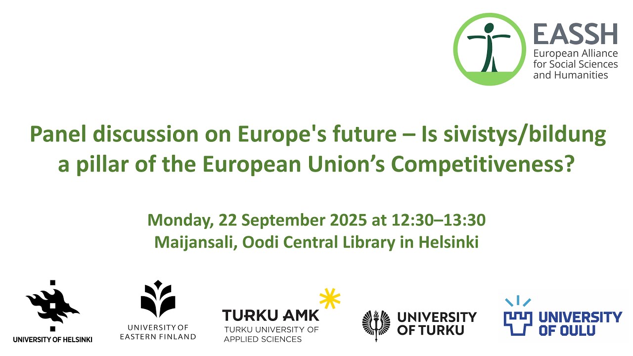 Panel discussion on Europe's future – Is sivistys/Bildung a pillar of EU competitiveness?