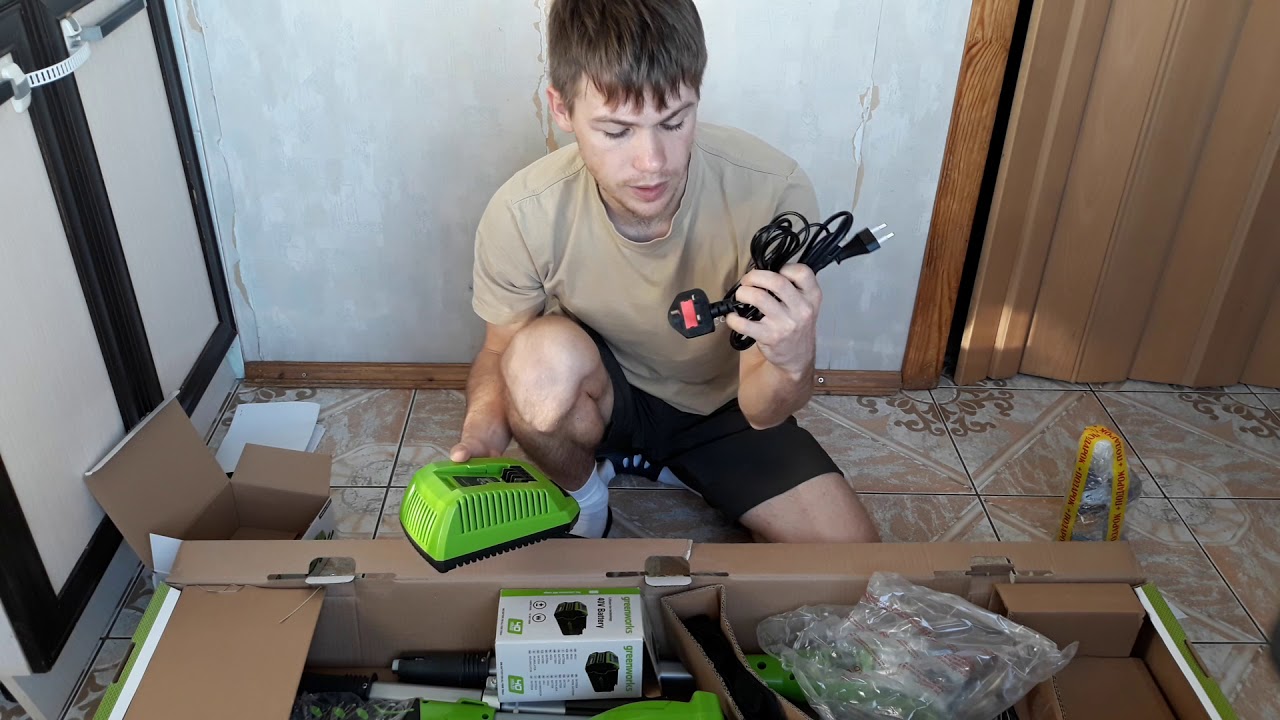 #Распаковка #greenworks 2 в 1 кусторез-сучкорез 40V
