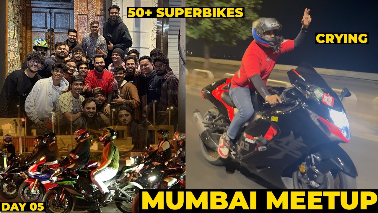 FIRST MUMBAI MEETUP PAR Emotional Ho gaya 50+ Superbikes dekh kr