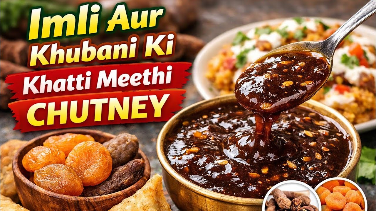 Imli Aur Khubani Ki Khatti Meethi Chutney | Special Chaat Chutney Recipe