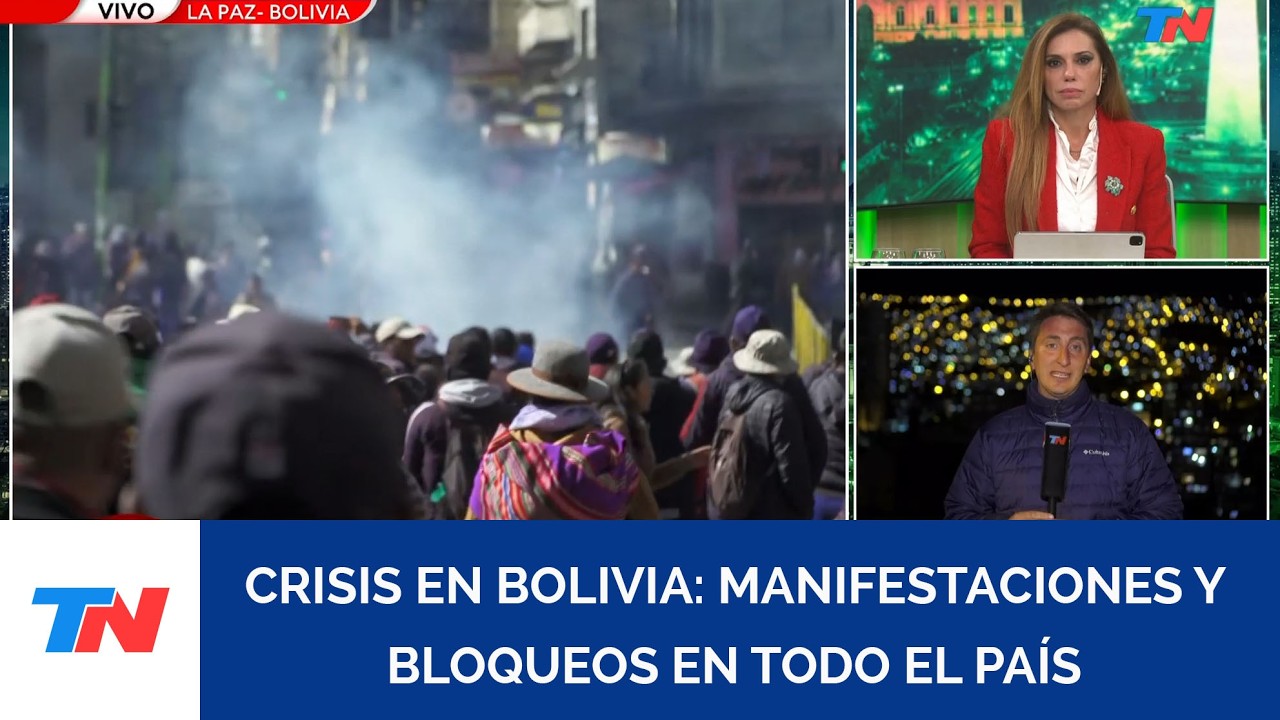 CRISIS EN BOLIVIA: Manifestaciones y bloqueos en todo el pa&iacute;s