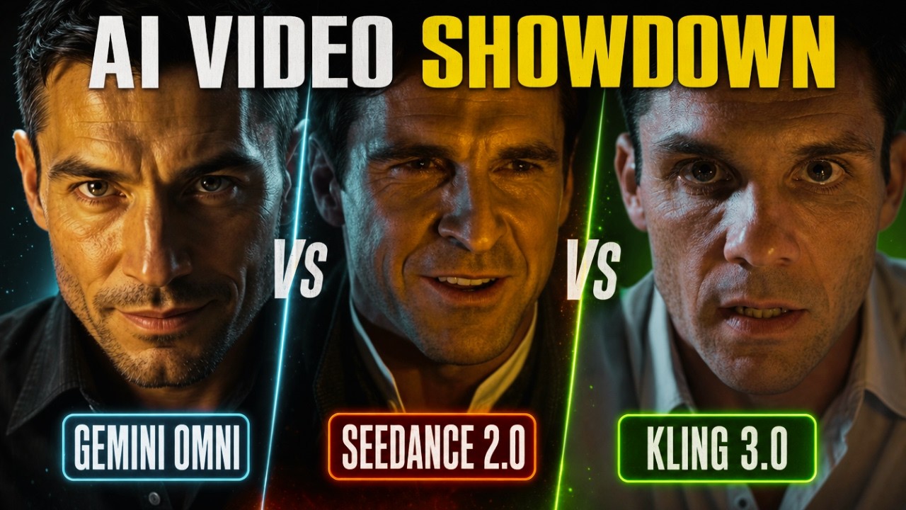 Gemini Omni vs Seedance 2.0 vs Kling 3.0 &mdash; Ultimate AI Video Showdown (45 Videos, Who Wins?)