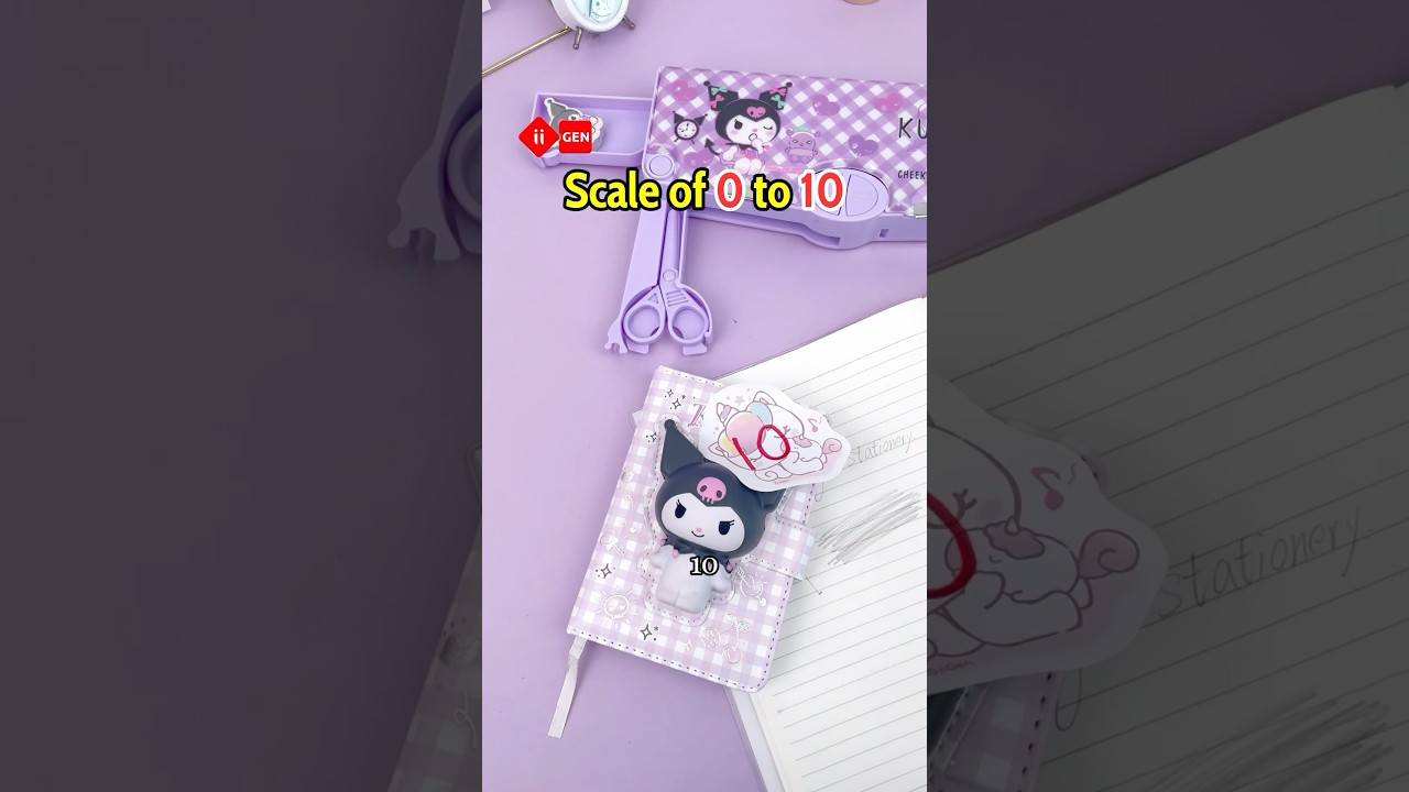 Do you like Kuromi 💜 #iigen #cute #stationery #kawaii #shorts #viral #sanrio