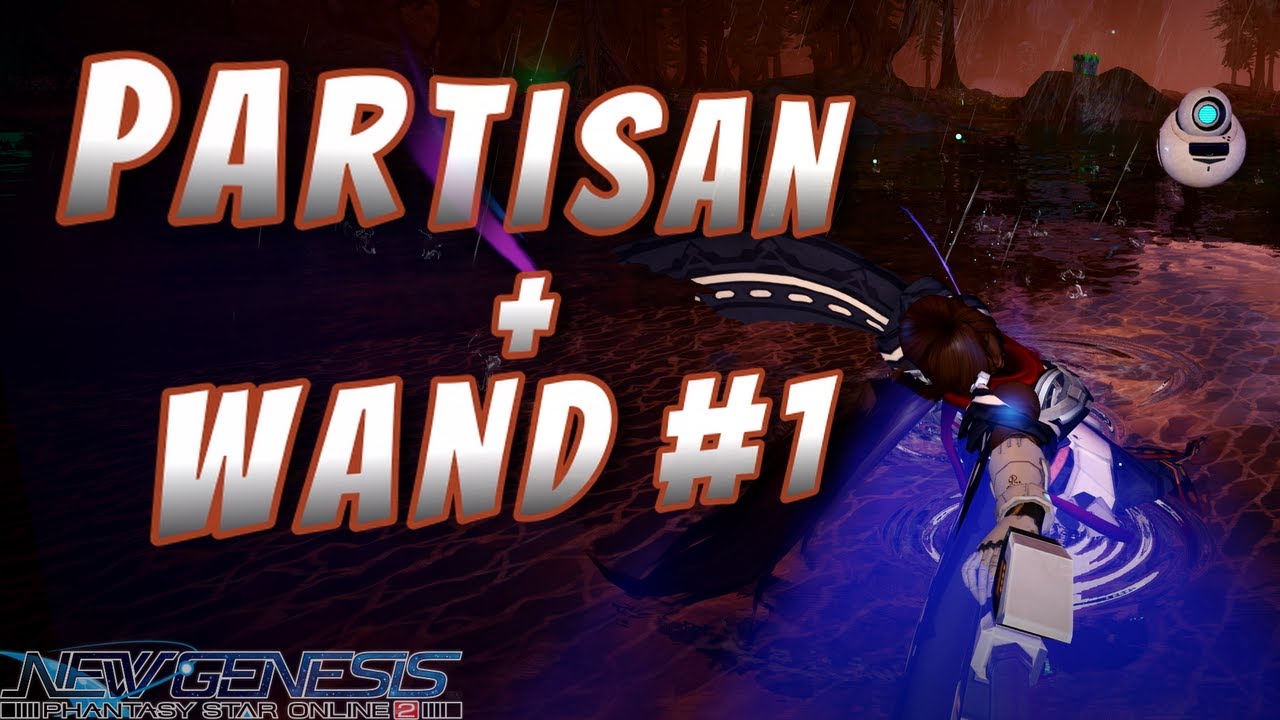 【PSO2NGS】 Partisan + Wand Practice Session #1 | Demonstration
