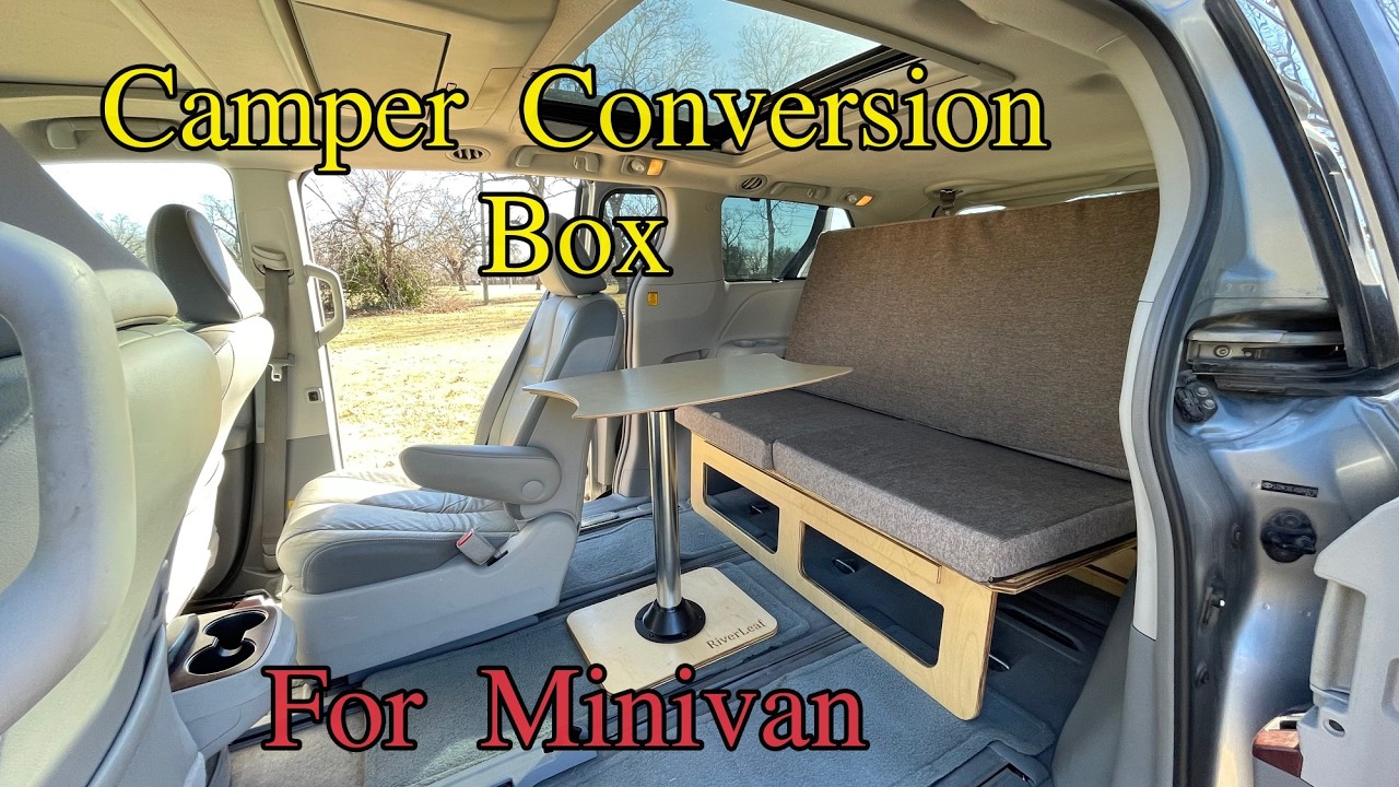 Instant camper box for minivan