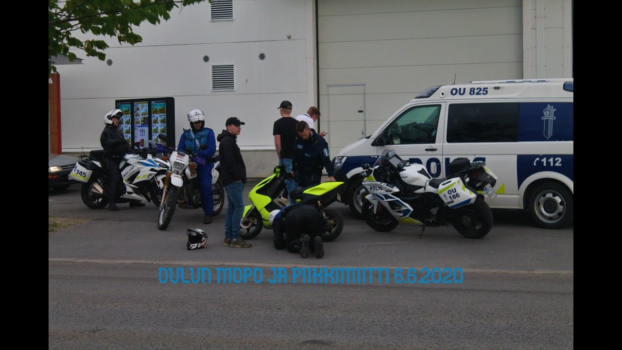 Oulun mopo ja piikkimiitti 6.6.2020 feat poliisit