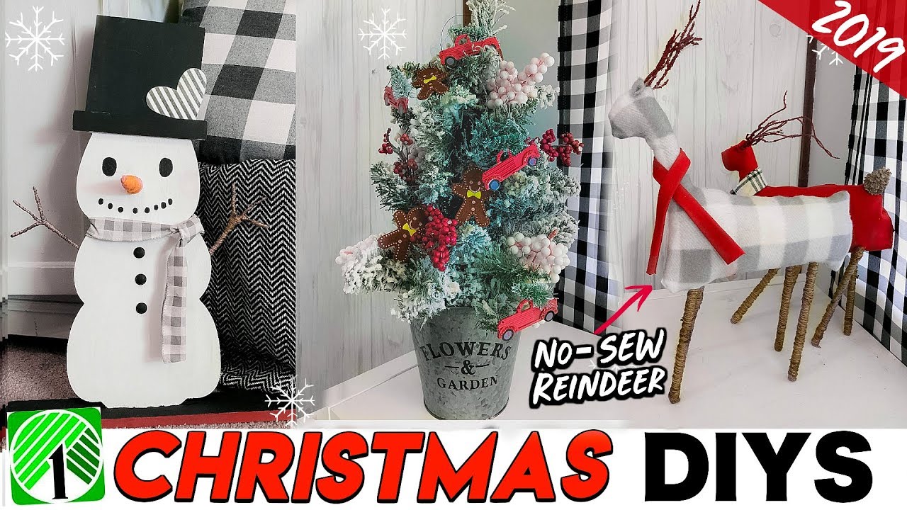 DIY DOLLAR TREE CHRISTMAS DECOR 2019 | No-Sew Fabric Reindeer ANYONE CAN MAKE!