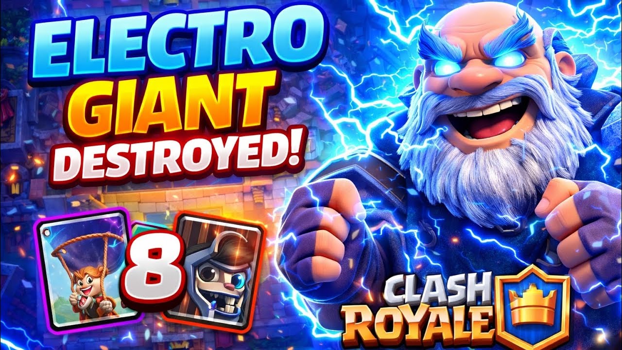 Clash Royal “12 Win Classic Challenge with Electro Giant! 🔥 Insane Gameplay”