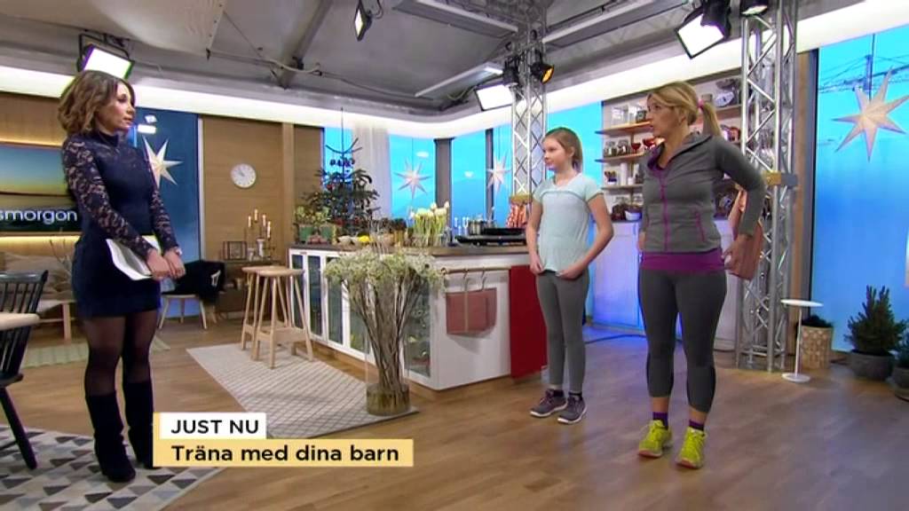 Denise Rudberg om hur du tränar tillsammans med barnen - Nyhetsmorgon (TV4)