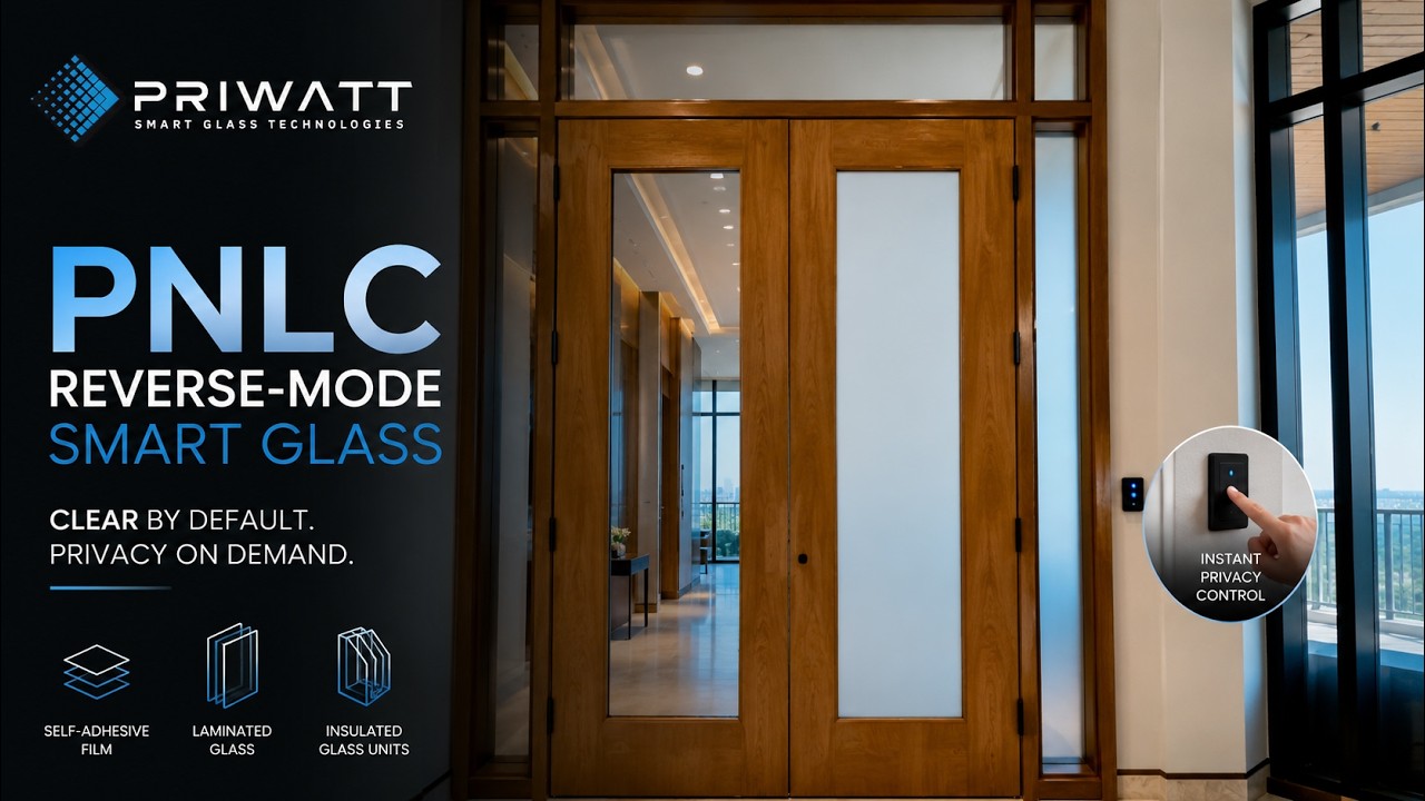 PriWatt PNLC | Reverse-Mode Switchable Privacy Glass Technology
