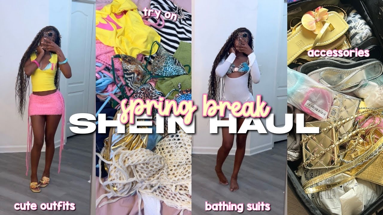 Огромная весенняя подборка одежды от Shein с примеркой 🌸 | купальники, комплекты из двух предмето...
