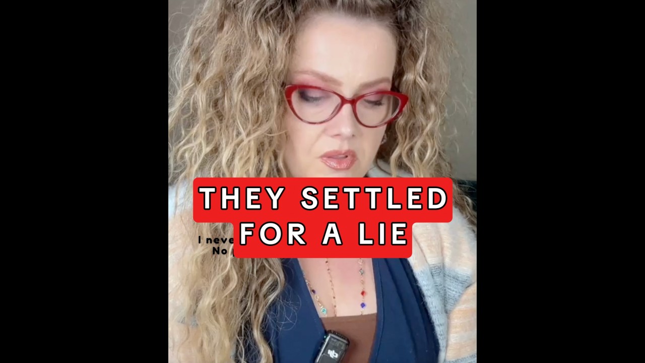 They settled for a lie