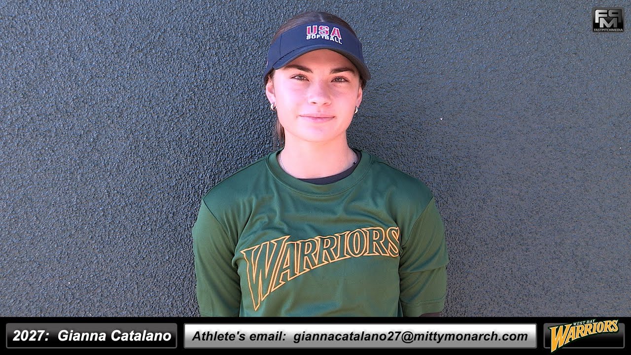 2027 Gianna Catalano 3.5 GPA Athletic Speedy Slapper  Outfielder Recruiting Video - Warrior Academy