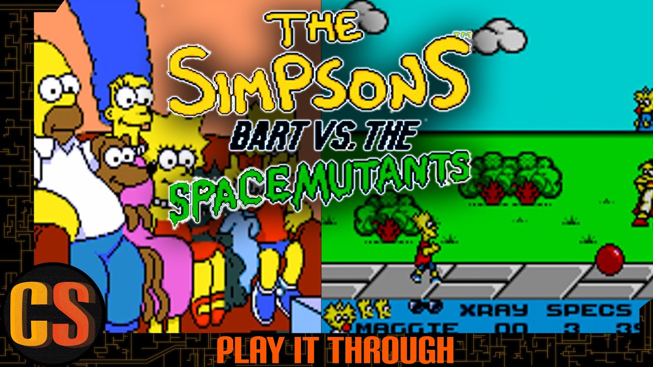 SIMPSONS BART VS THE SPACE MUTANTS  - PLAY IT THROUGH (Game Gear)