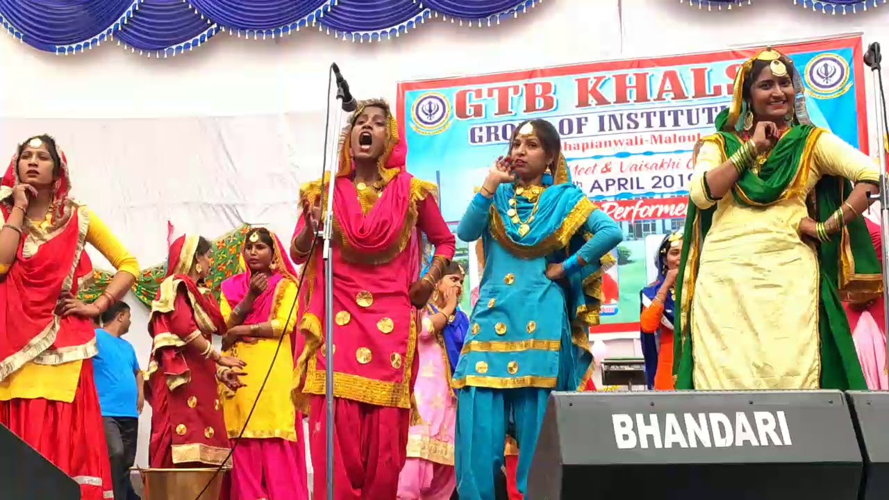||GIDHA|| GTB KHALSA COLLEGE MALOUT CHHAPIANWALI GIRLS STUDENT PERFORMING GIDHA THE CULTURE DANCE||