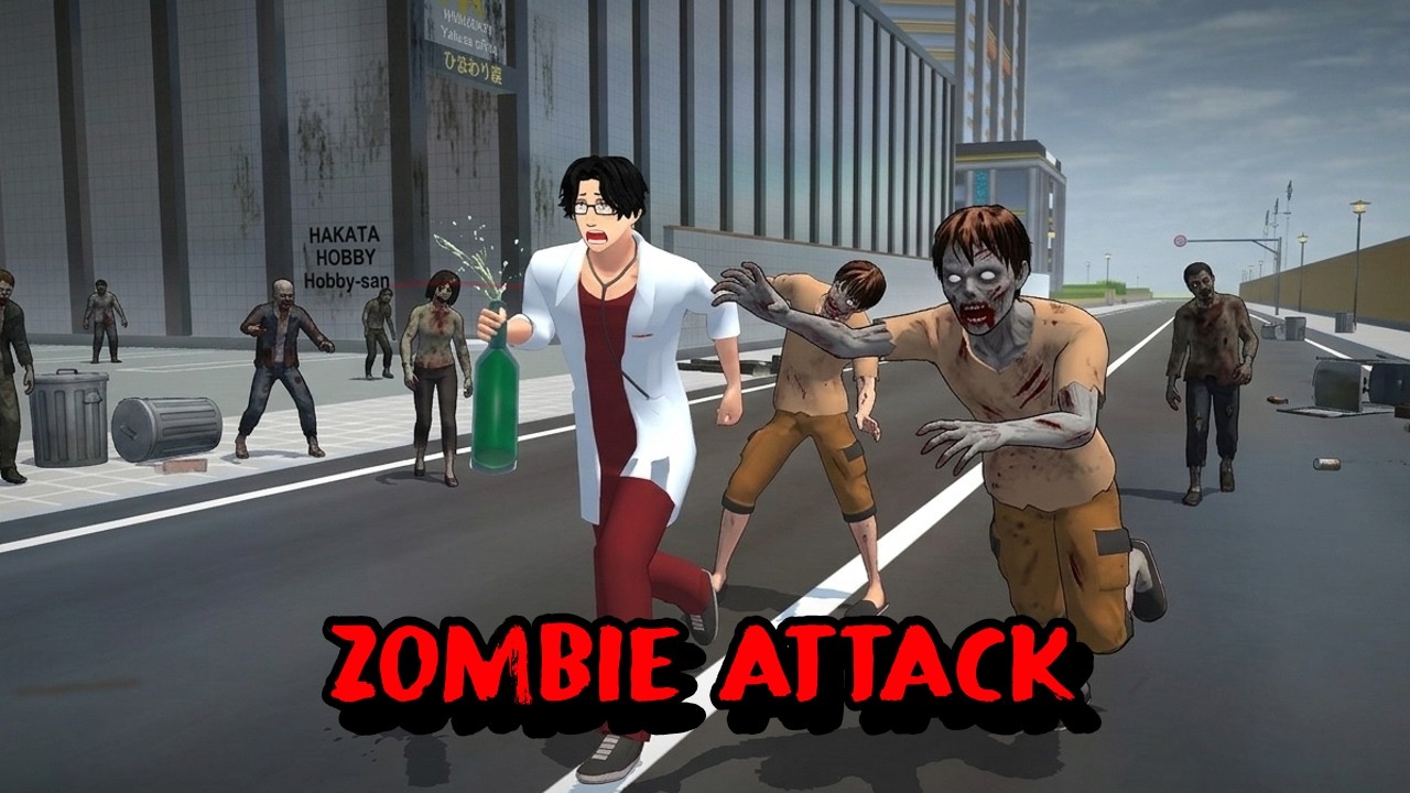 ZOMBIE ATTACK || Ghost Sakura || Horror Sakura || Sakura School Simulator || Horror Movie
