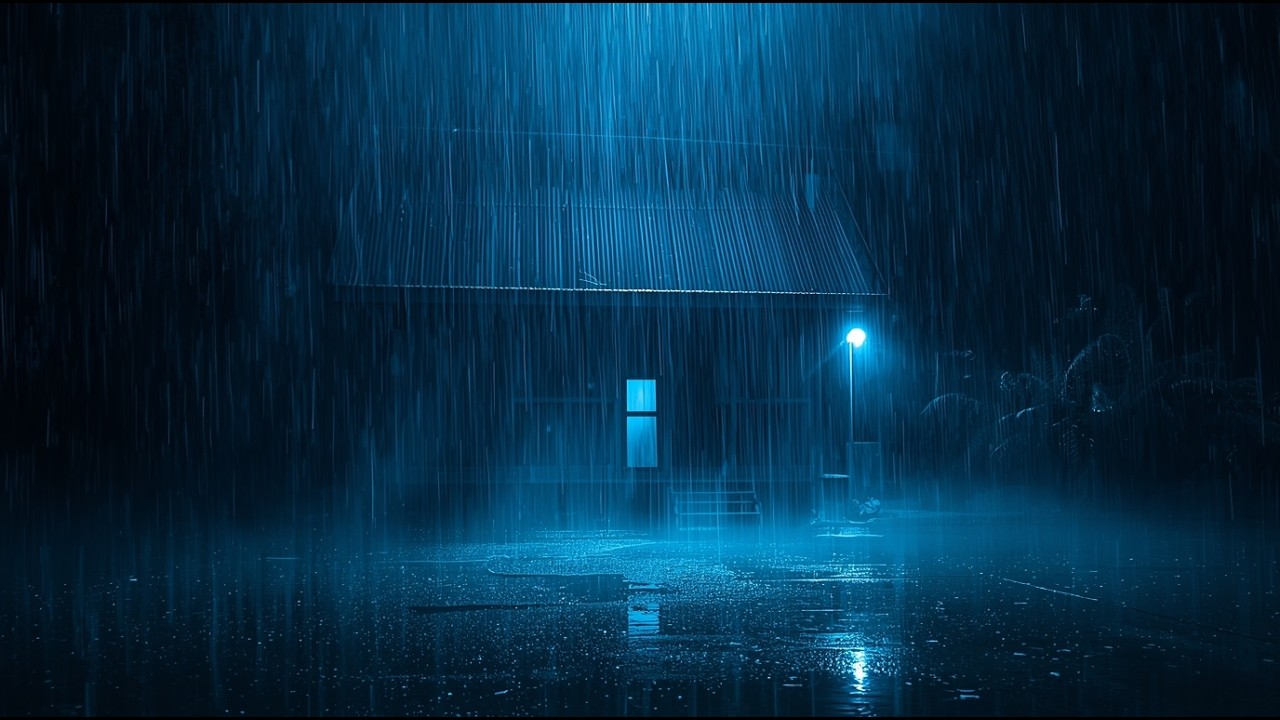 Fall Asleep Instantly with Torrential Rain & Intense Thunder on a Metal Roof in the Forest #326
