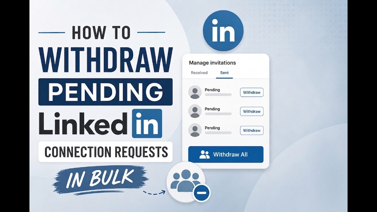 How to Withdraw Pending LinkedIn Connection Requests in Bulk (using Bindago)