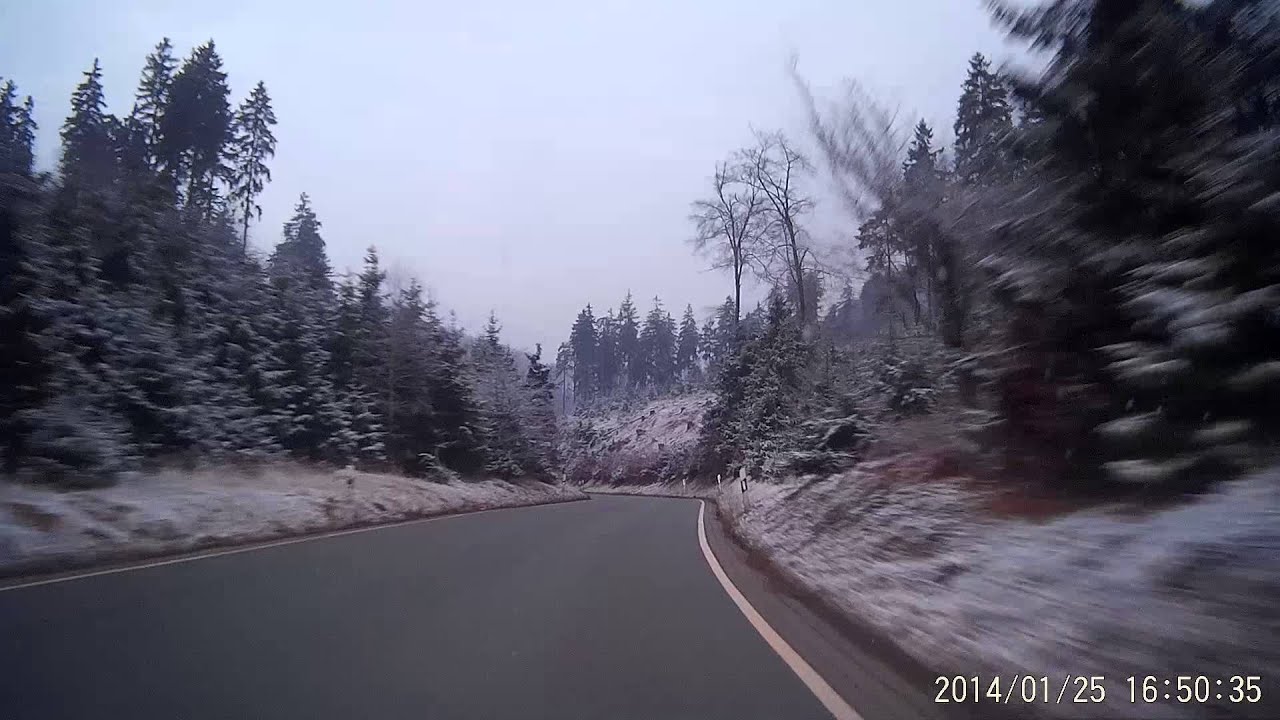 Fahrt &uuml;ber die leicht schneebedeckte Gausek&ouml;te (25.01.2014)
