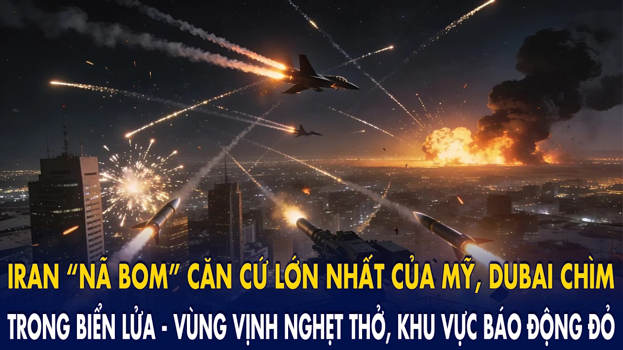 Iran “nã bom” căn cứ lớn nhất của Mỹ, Dubai chìm trong biển lửa: Vùng Vịnh nghẹt thở trong báo động