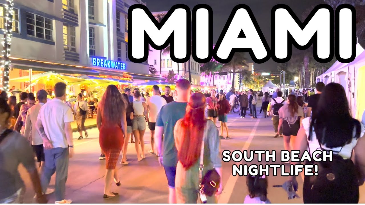 Walking OCEAN DRIVE MIAMI at Night! | Miami Nightlife Walk