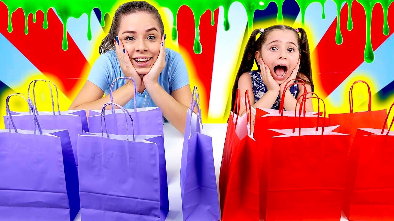 DESAFIO NÃO ESCOLHA A SACOLA ERRADA DE SLIME SABOTADO