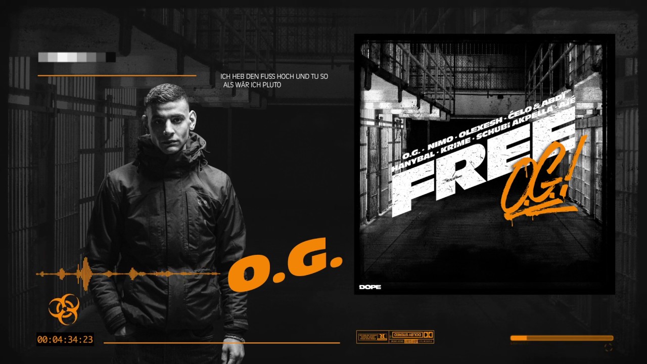 O.G. - FREE O.G. ft. Nimo, Olexesh, Celo & Abdi, Hanybal, Krime, Schubi AKpella, Ajé (prod. von DLS)