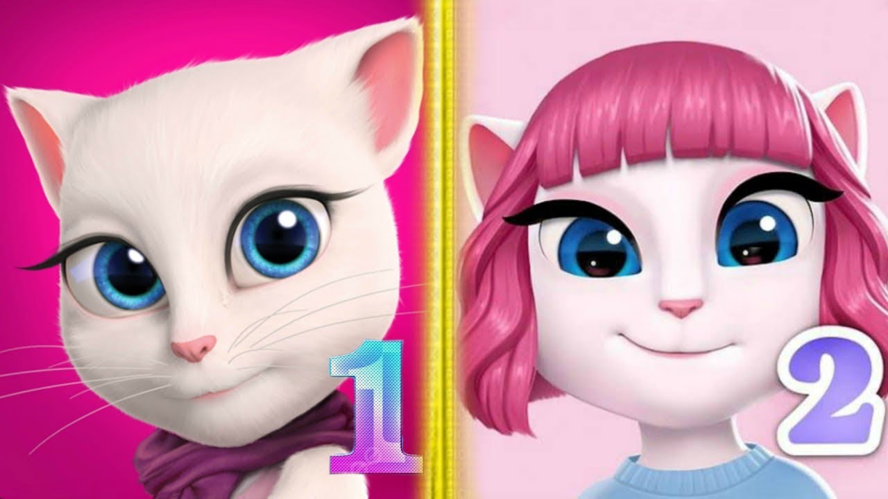 My talking Angela 1 VS My talking Angela 2