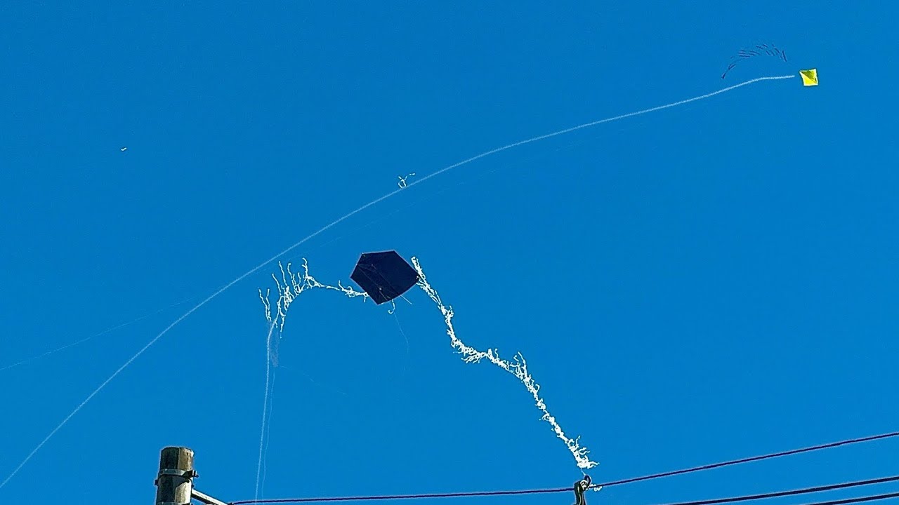 Uaau, Pipa Latão de 70cm Corta Rabiola em 4 Pedaços, Não deixou a Pipa Subir!