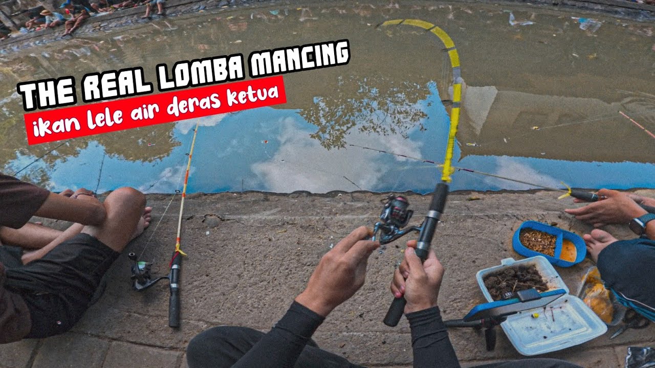 LOMBA DI SUNGAI WISATA‼️Aku Ikutan Lomba Mancing Air Deras Ikan Lele - SULIT KALAU SUNGAINYA LEBAR