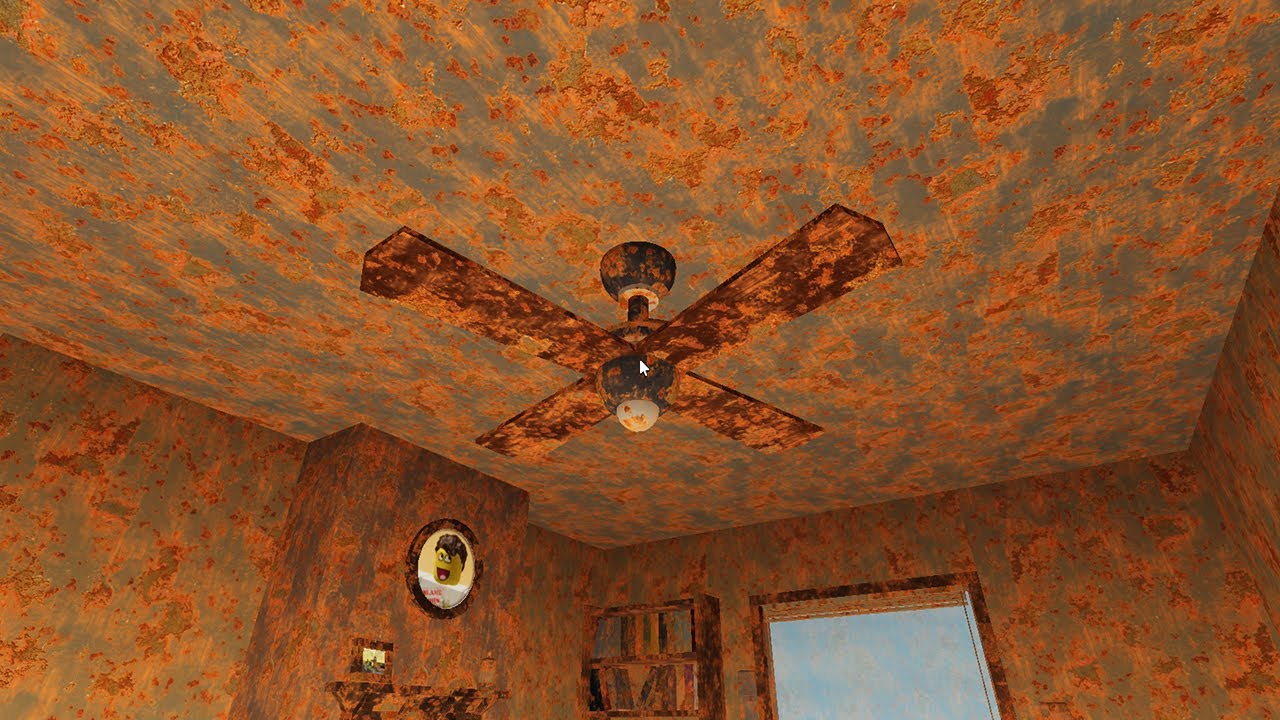 Rusty Ceiling Fan House Abused - Semua Kipas dan Rumahnya Karatan | Roblox