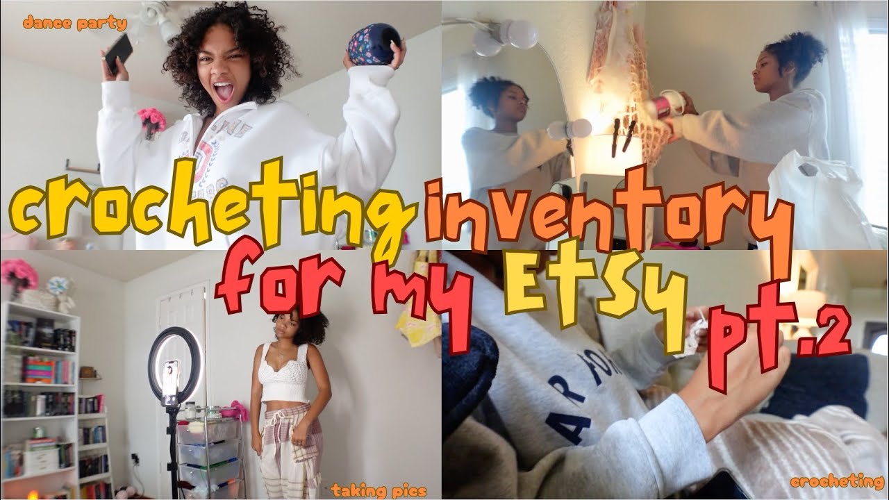crocheting inventory for my small business | pt. 2
