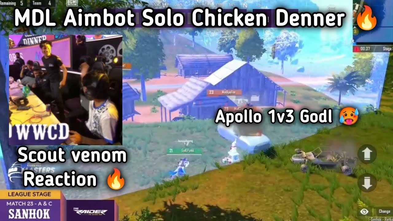 MDL Aimbot Solo Chicken Denner BGMS scout venom reaction 🥵